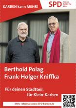 Ortsbeirats-Kandidaten Polag und Kniffka
