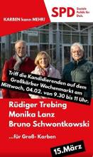 Infostand Ortsbeirat Groß-Karben am Mittwochsmarkt