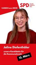 Jaline Diefenthäler. Kandidatin für die Stadtverordnetenversammlung