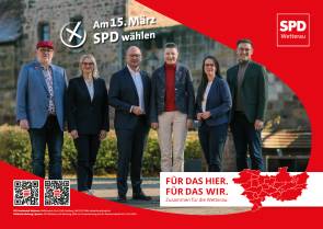 v.l.: Thomas Görlich, Natalie Pawlik, Rouven Kötter, Marion Götz, Ricarda Müller-Grimm, Lukas Dittrich