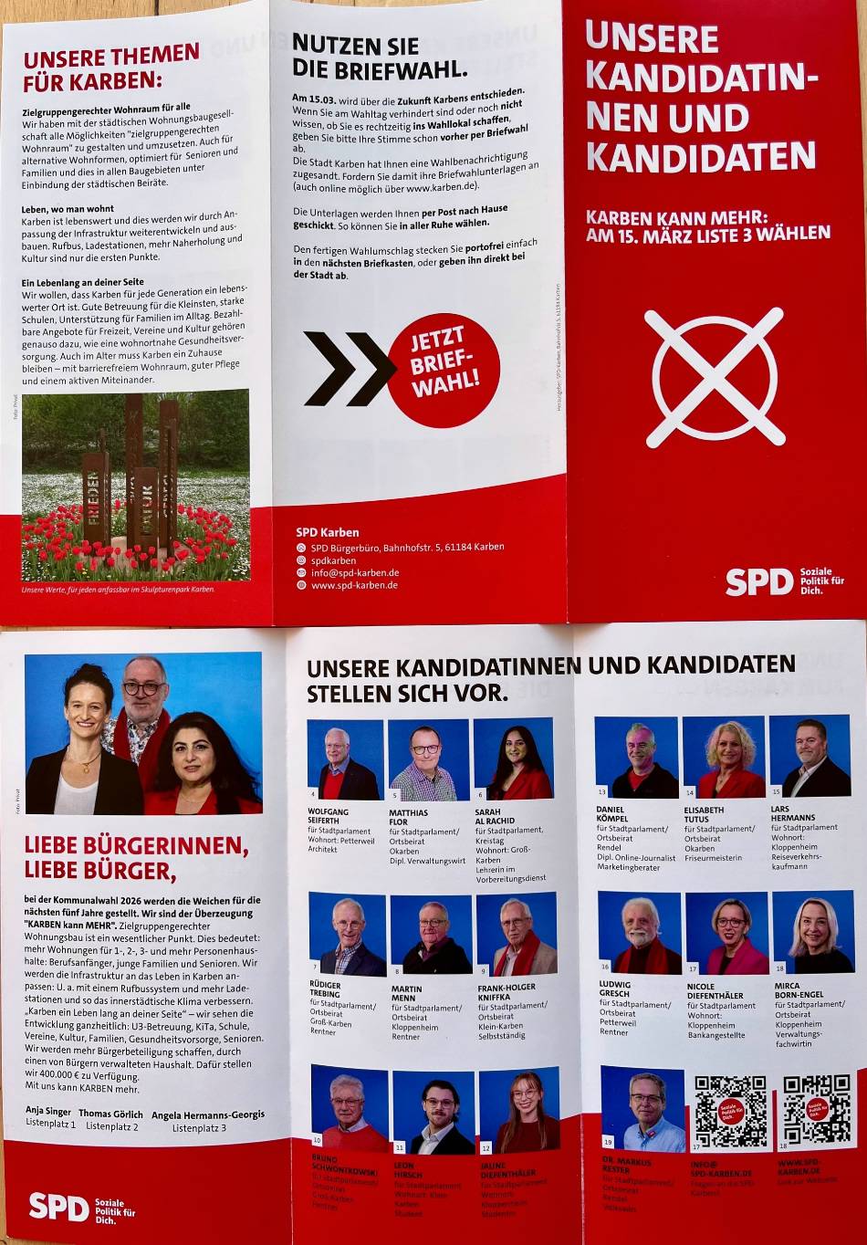 Alle Kandidatinnen und Kandidaten für die Stadtverordnetenversammlung