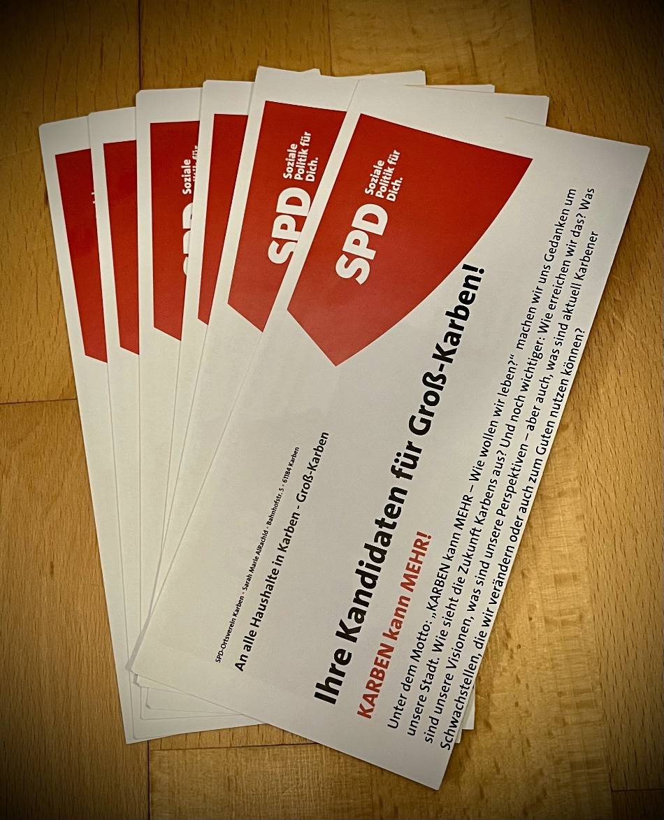 Kommunalwahlen am 15. März: Flyer für die Ortsbeiratswahlen sind da!
