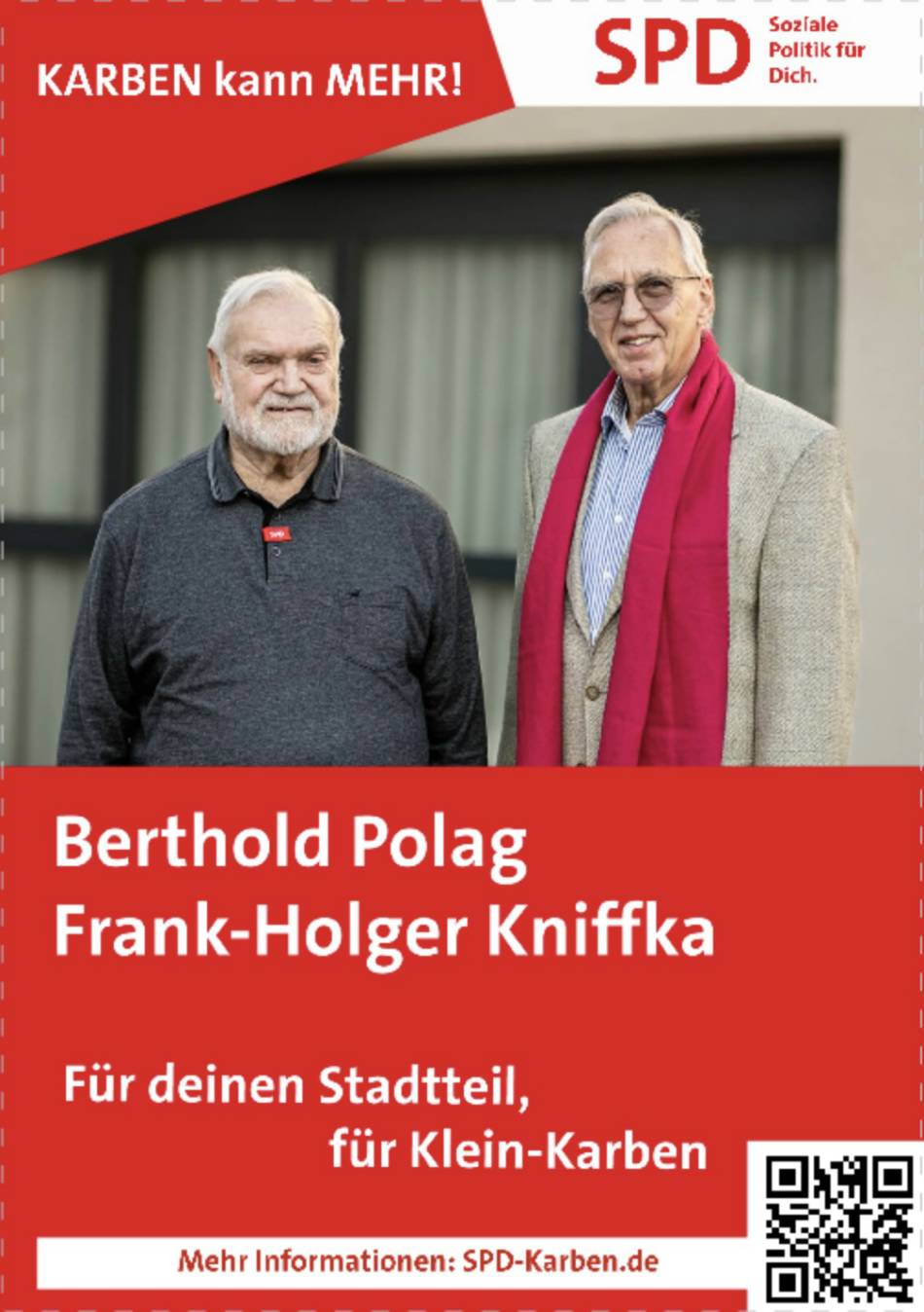 Ortsbeirats-Kandidaten Polag und Kniffka